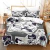 Fundamental Paper Education Theme Bed Set 3 Piece Quilt Cover Set for Fans Comfortable Bedclothes Home Textile All Sizes