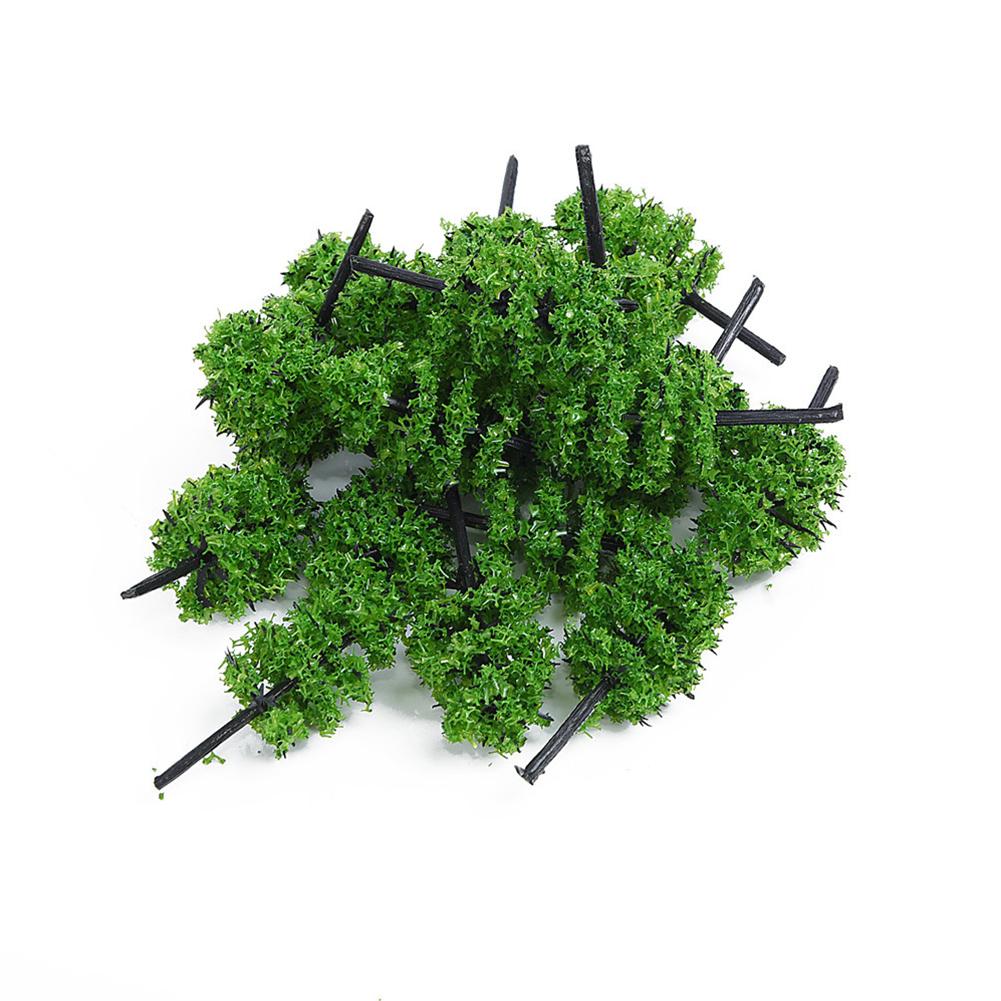 10Pcs Model Trees Train Railroad  Plastic Model Train Artificial Miniature Tree Scenery Railroad DePark Scenery Scale Tree 3.5cm
