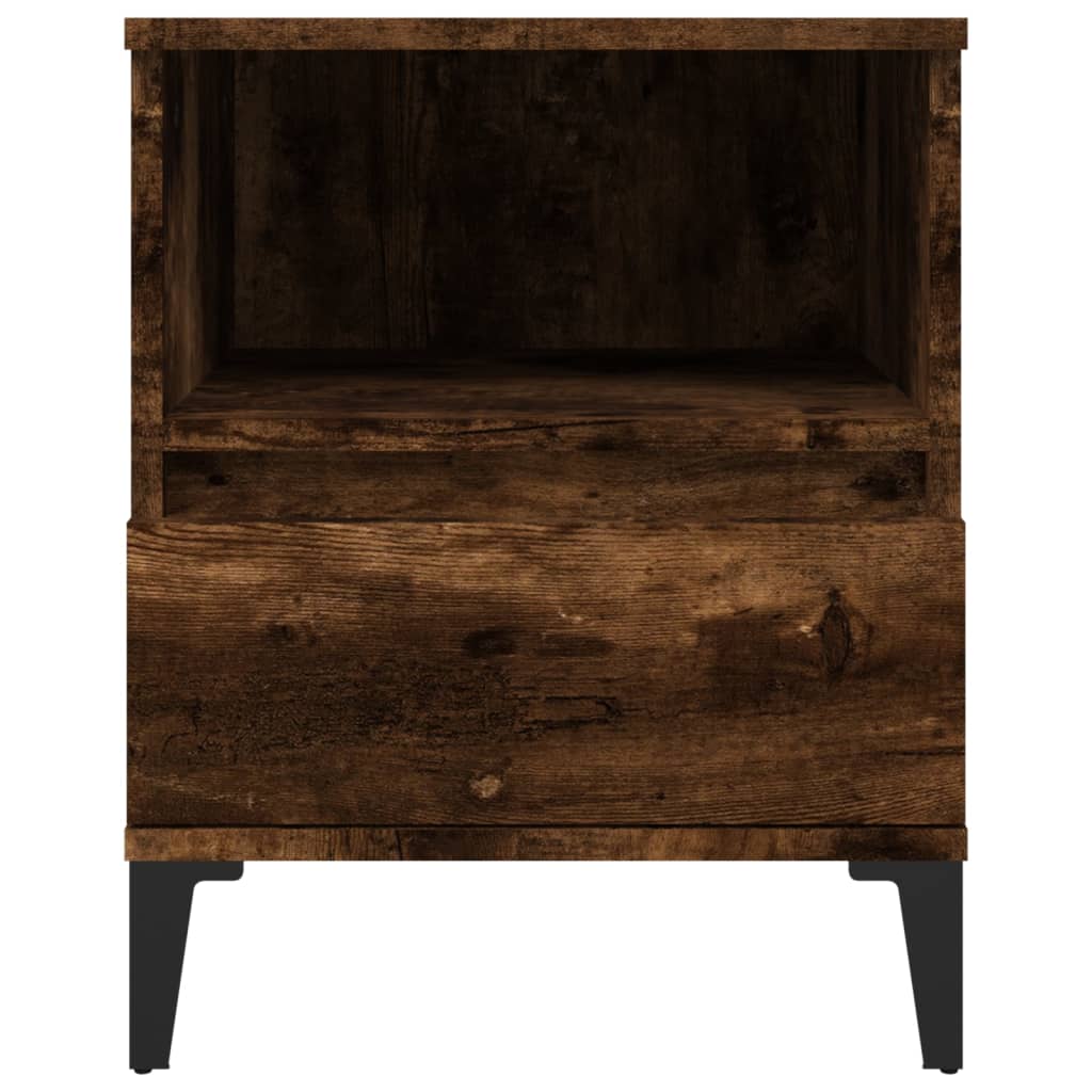 Nightstand Smoked Oak 40x35x50 cm