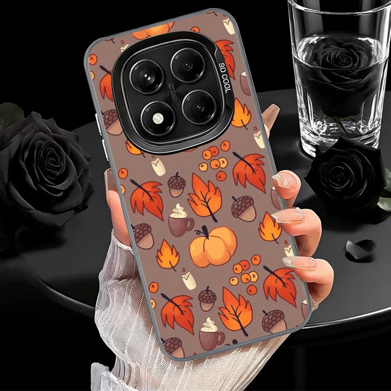 Pumpkin Happy Fall Autumn Soft Phone Case for Xiaomi Redmi Note 13 14 15 Pro Plus 12S 12 11S 11 11T 10S 10 Shockproof Cover Back