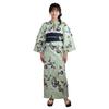 Yukata Set Green with Morning Love Yukata Set with Obi Belt [Brilliant Peace] "Wa Nadeshiko" Women's "Light Glory" Heart-Pounding 2-Piece