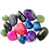 Lot of 200gr of Stones Rolled In Mixture Mix of Agates Agate Blue Black Pink