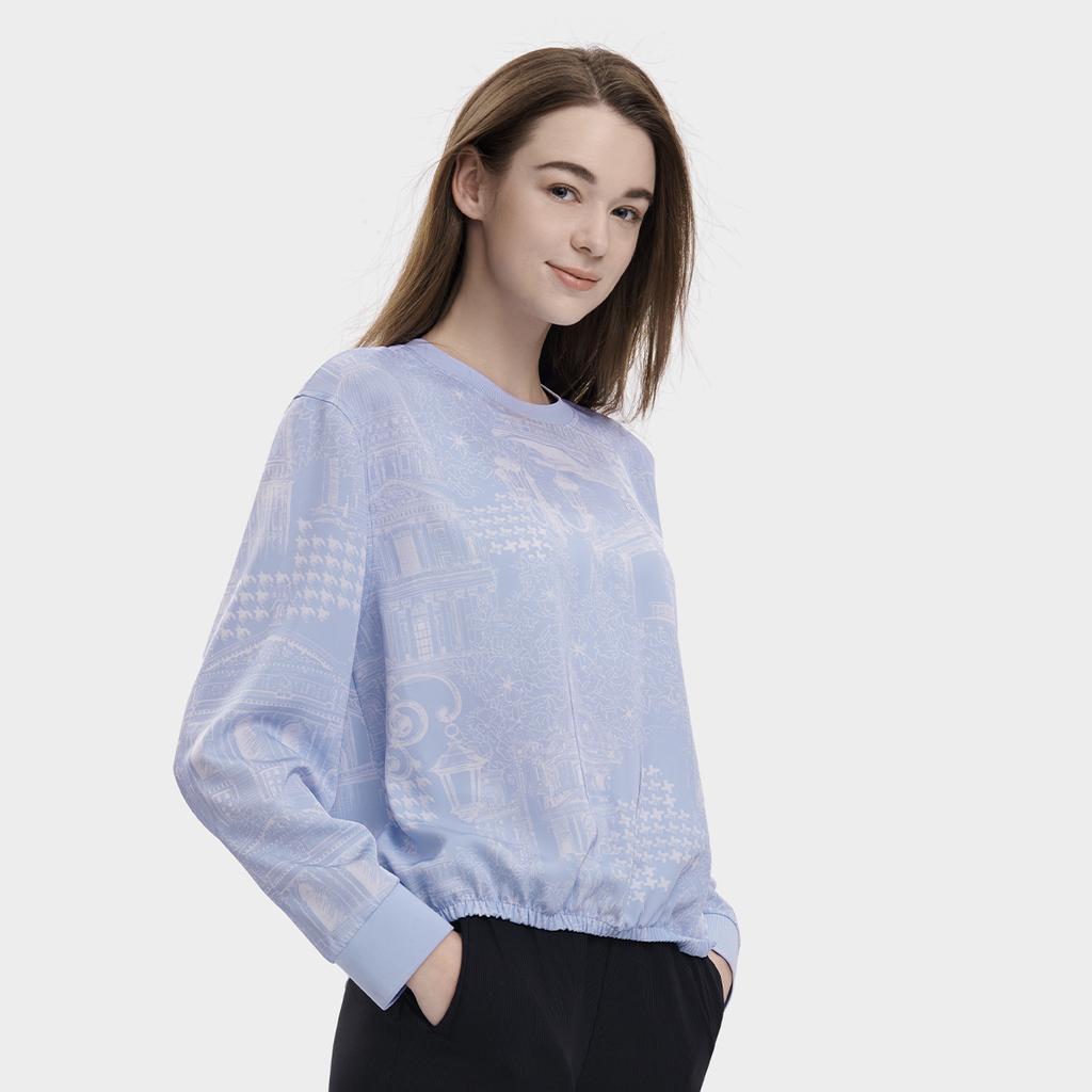 New FILA Sweatshirt Women's All Over Print F11W338705F-ZA