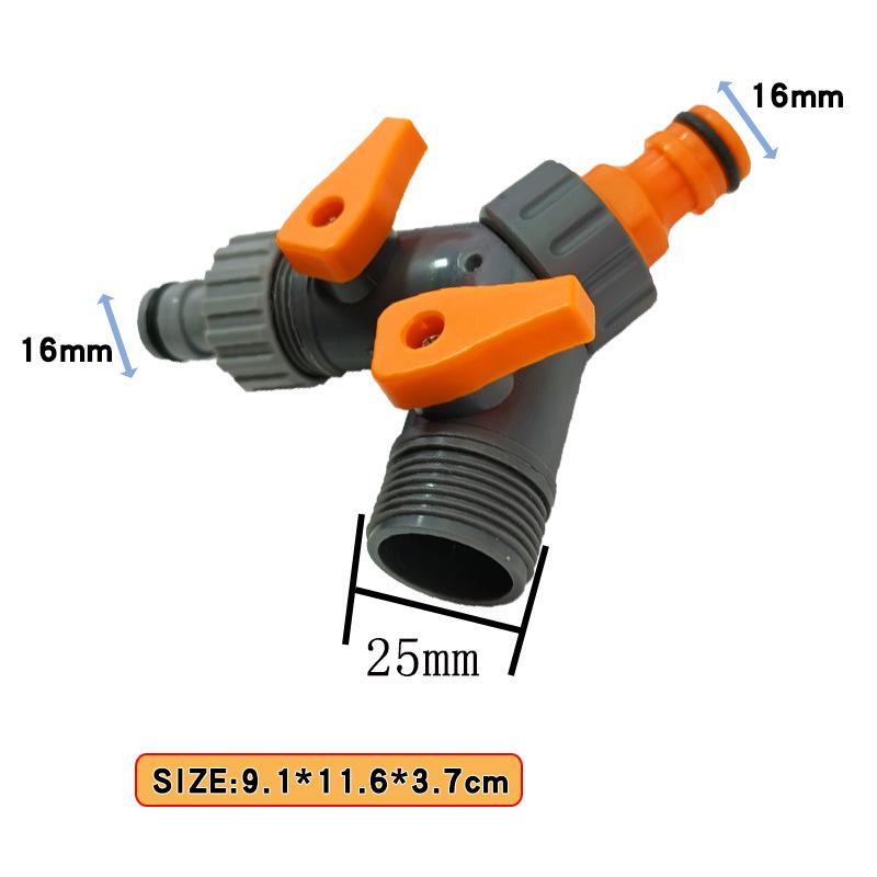 Verdickter ABS-Vierwege-Wasserrohr-Schnellverbinder mit Schalterventil-Verteiler
