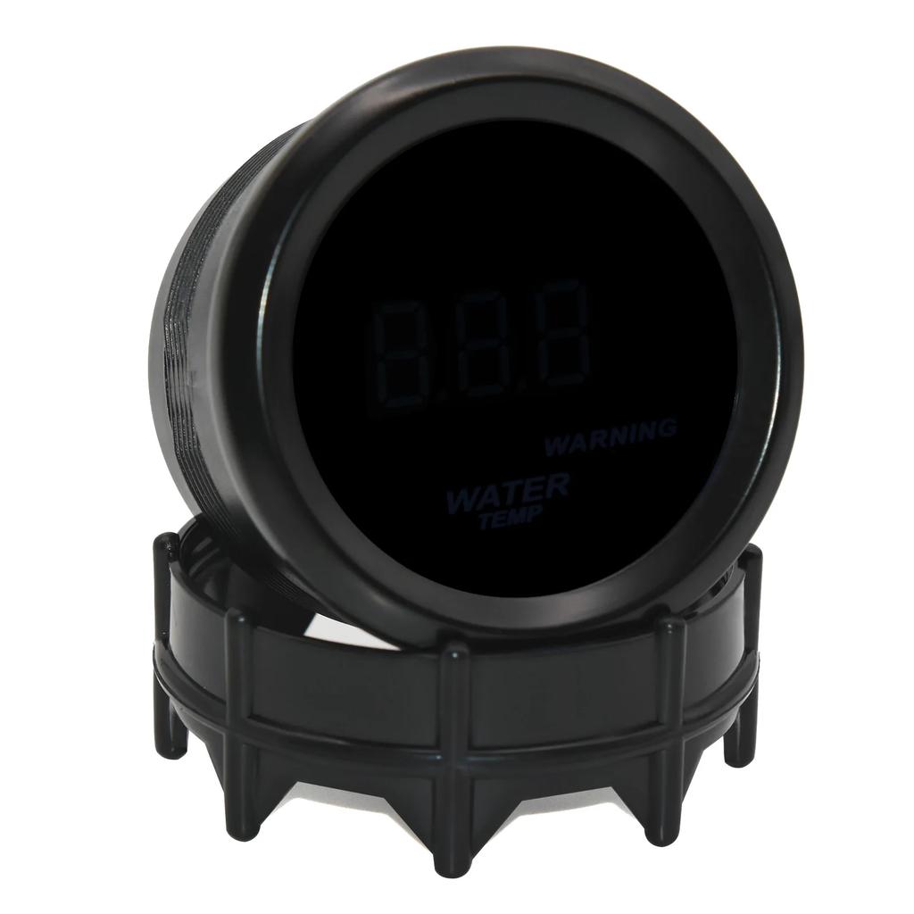 52mm Auto Water Temperature Meter 40-150 Celsius Water Temp Blue Light Car gauge with Warning Alarm Sensor Car Motor Meter 12V