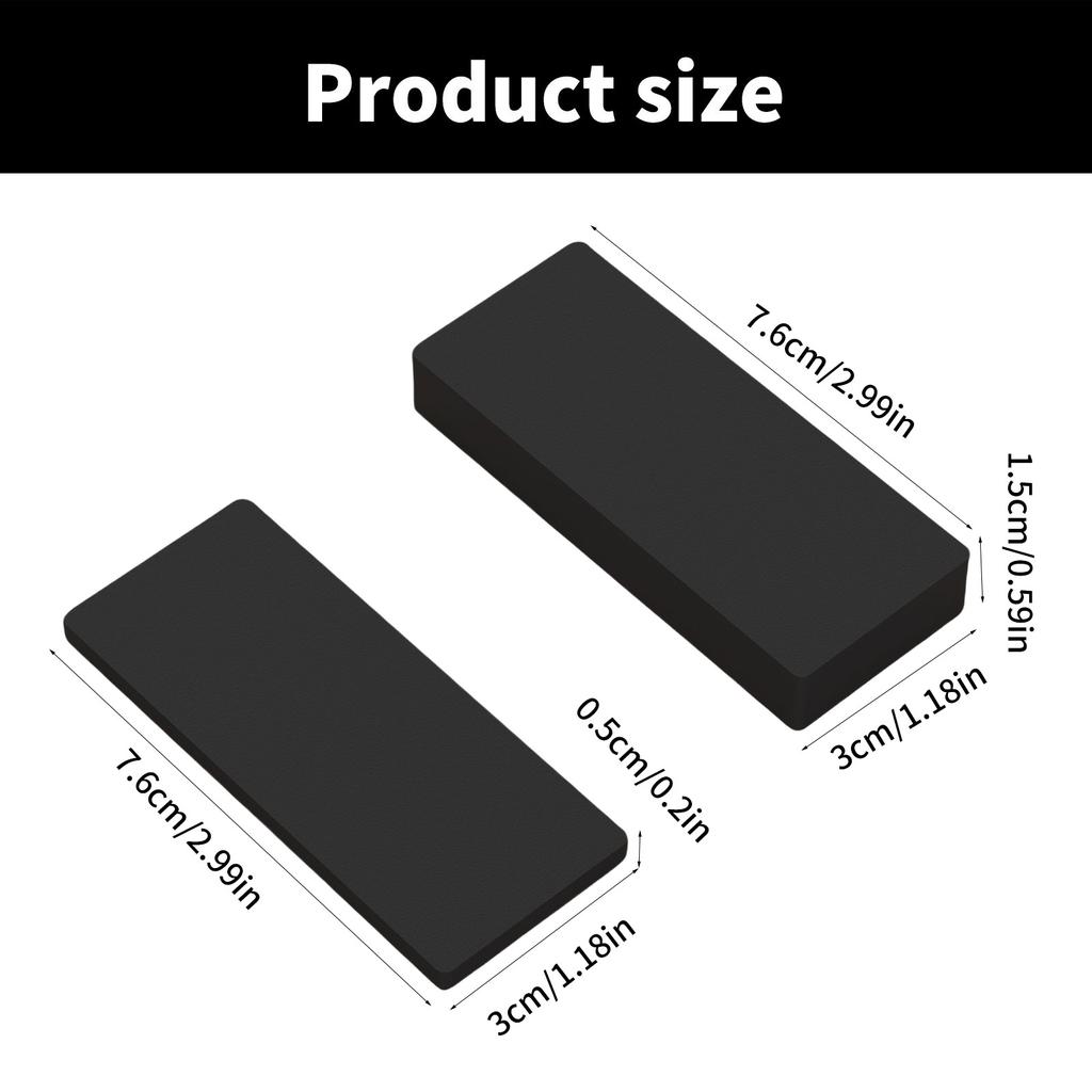 20Pcs Furniture Wall Protectors EVA Foam Headboard Stoppers Black Headboard Bumper Bed Stoppers Easy To Install