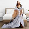 Cozy Blanket Plane Travel Cute Fox Throw Blanket Casual  Bedspread For Chair Sofa Bed