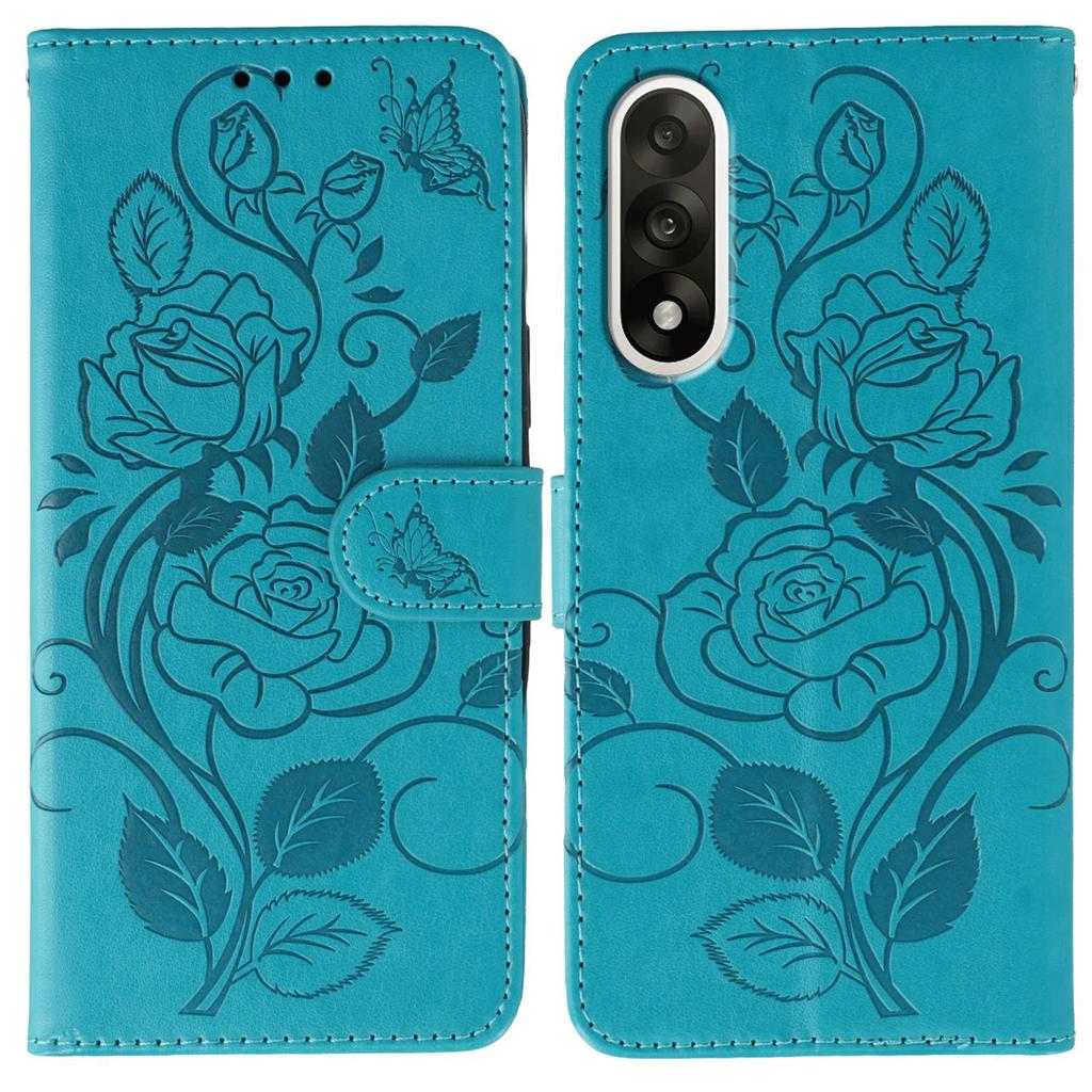 For OnePlus Ace 5 Ultra 5G/Nord 5 5G Case Wallet Stand Imprinted Rose Butterfly PU Leather Phone Cover
