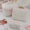 High Quality Bow-knot Floral Patterns Makeup Bag Large Capacity Storage Bag Toiletry Bag Home Travel
