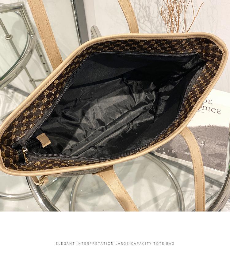 2023 Retro Bedruckte Damen Schulter-Tragetasche mit großem Fassungsvermögen