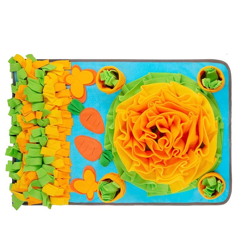Interactive Snuffle Mat Dogs Cats - Non-Slip Feeding Pad With Crinkle Toys Washable Fleece Puzzle Toy Mental