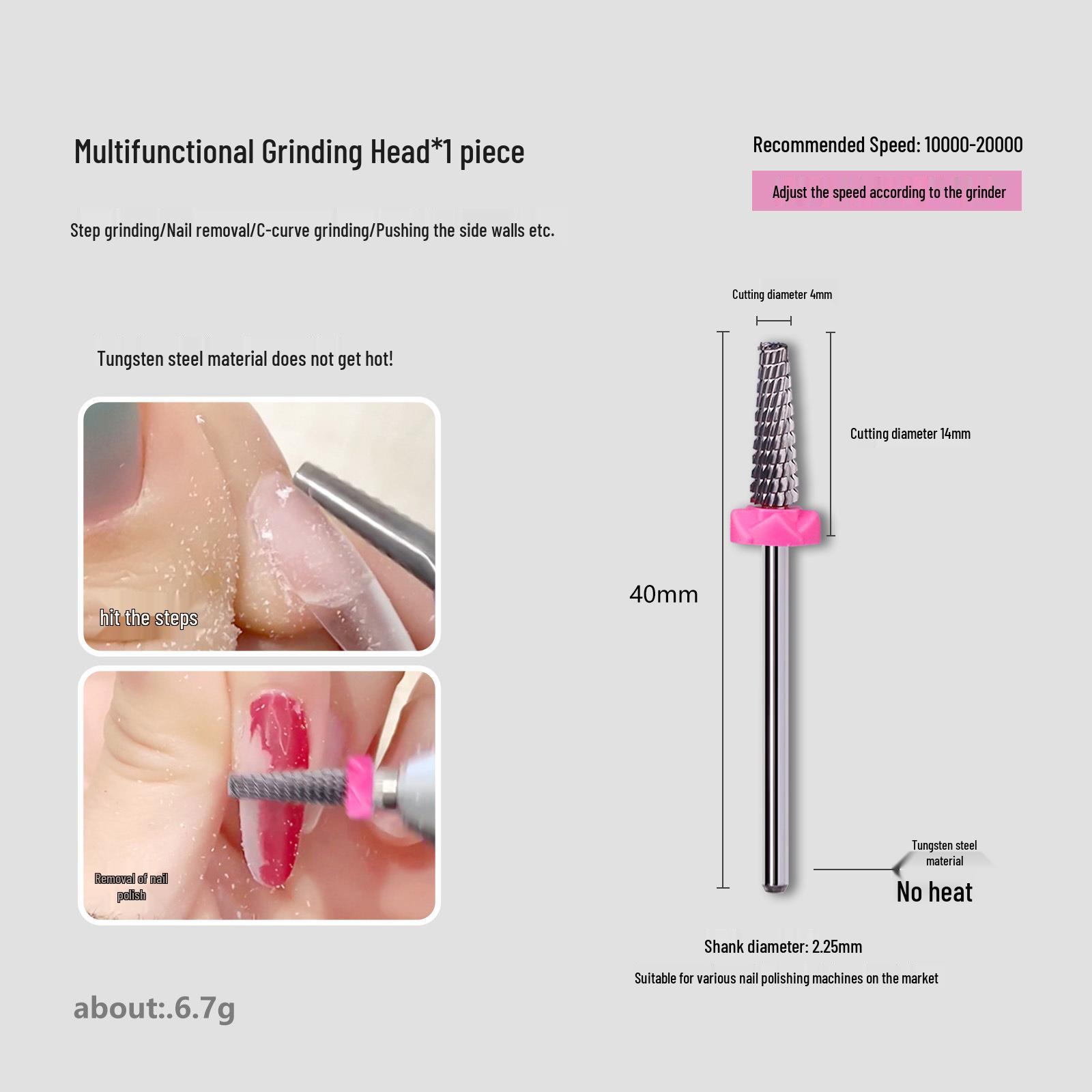 

Мини коническая фреза для кутикулы и удаления мозолей