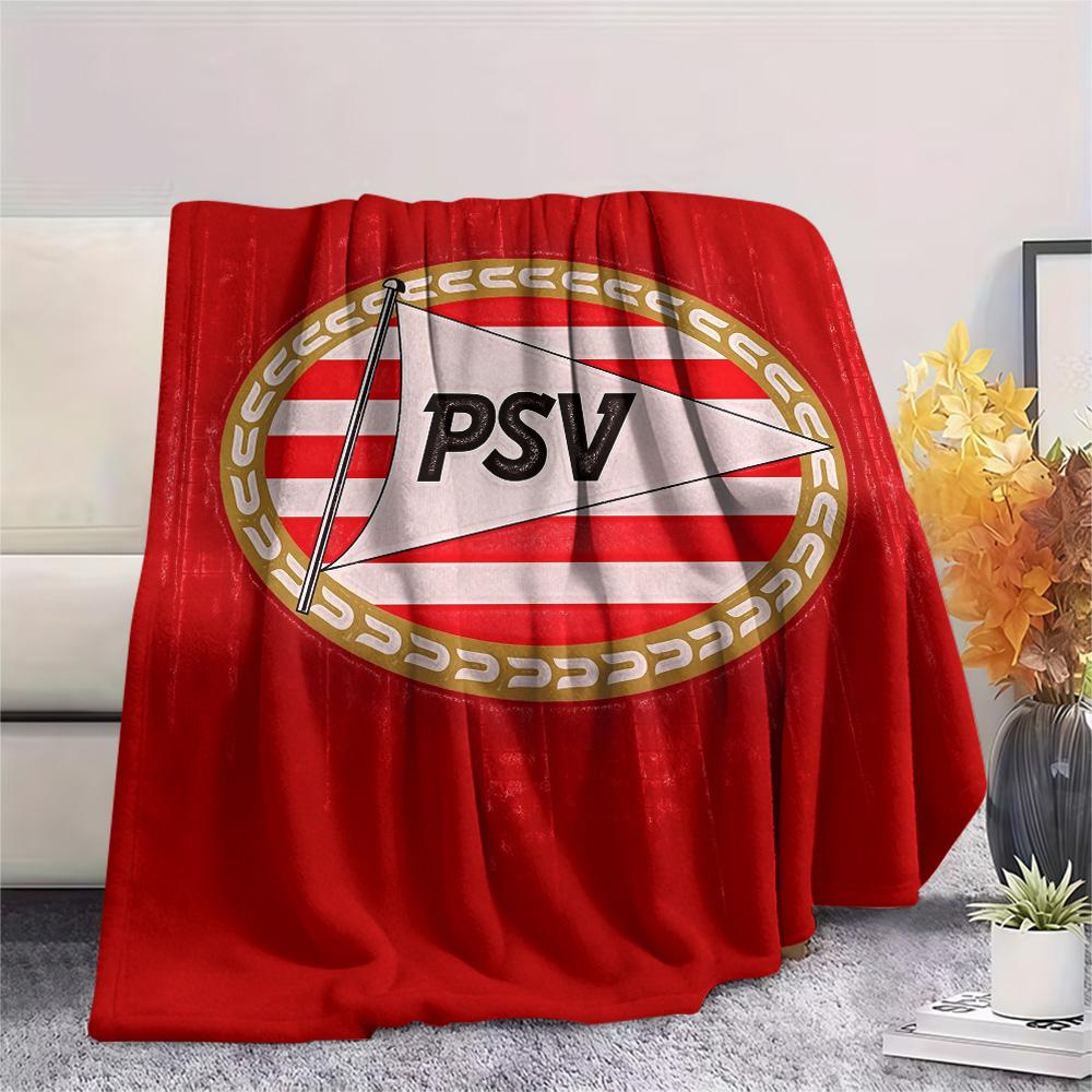 Manta de Franela con Estampado PSV Eindhoven, Alta Calidad, Cómoda para Todas las Estaciones, Decoración del Hogar, Calidez y Confort