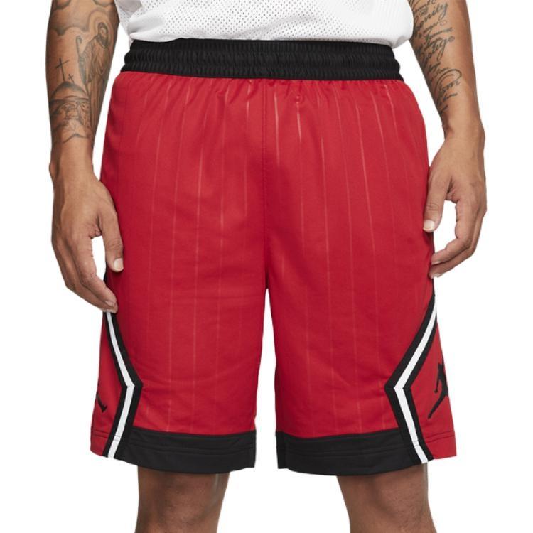 Pantaloncino da basket Air Jordan Jumpman Diamond Uomo Rosso Uomo CD4909-687