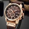 CURREN Luxus Mode Lederband Quarz Männer Uhren Casual Datum Business Männlich Armbanduhren