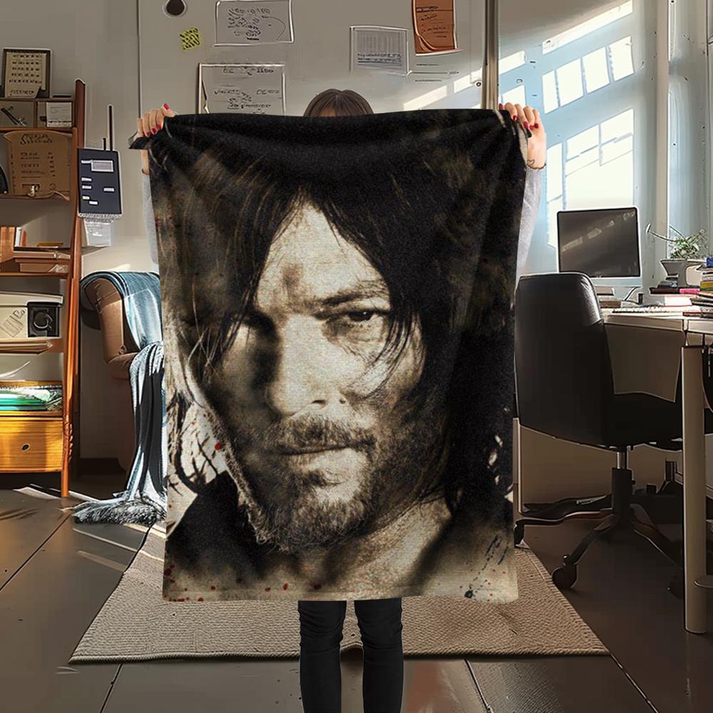 1PC THE WALKING DEAD Print Flannel Blanket, High quality Comfortable for All Seasons, Home Decor, Warmth and Comfort, Perfect for Christmas Gifts214