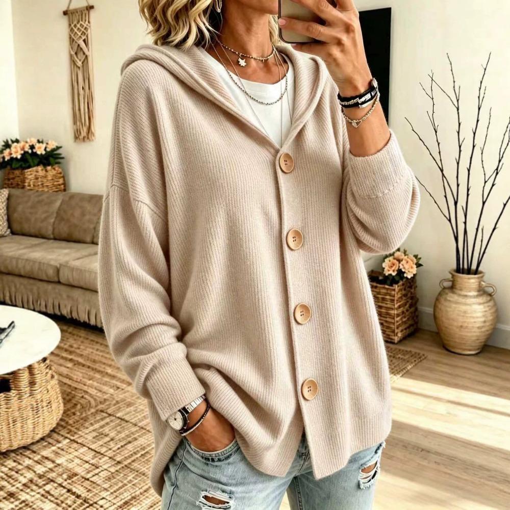 Camicia con Cappuccio in Velluto a Coste con Bottoni Felpa Giacca Autunno Inverno Cardigan Top Shacket
