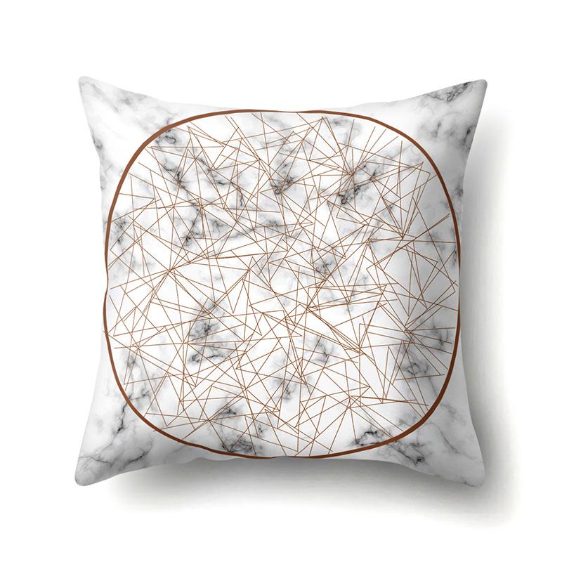 Ins Creative NATO Style Geometric Polyester Pillow Case Car Decoration Home Printed Waist Cushion Pillow Case Pillow Case