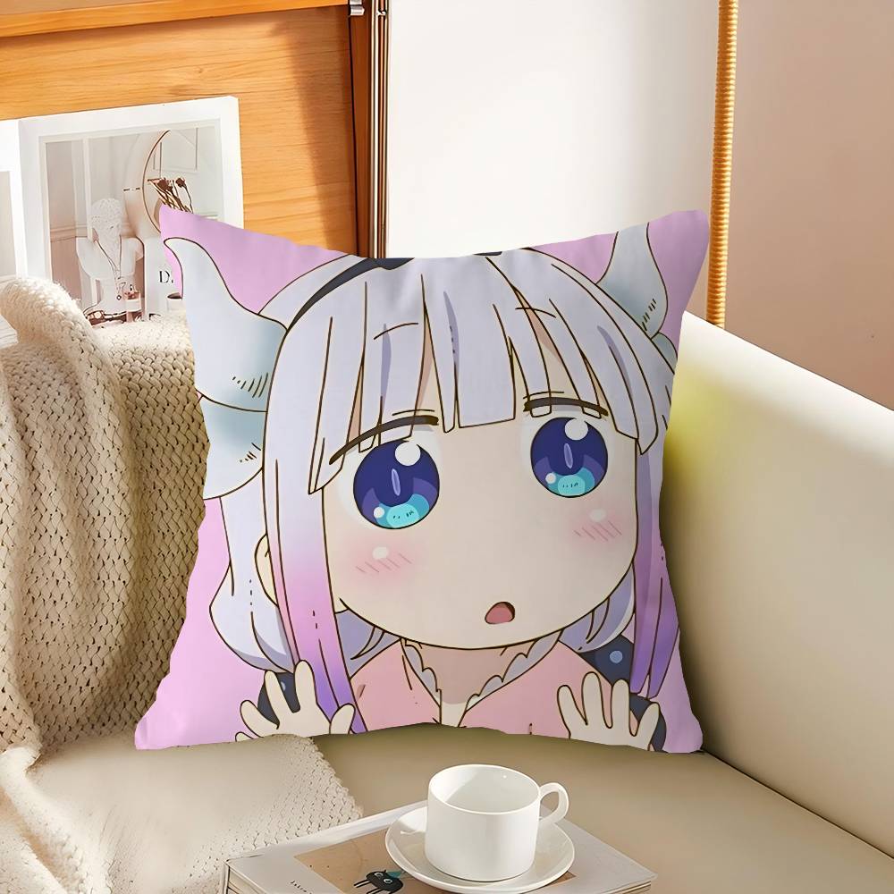 K-Kanna Kamui Cartoon Pillow Gift Home Office Decoration Pillow Bedroom Sofa Car Cushion CoverPillow Case