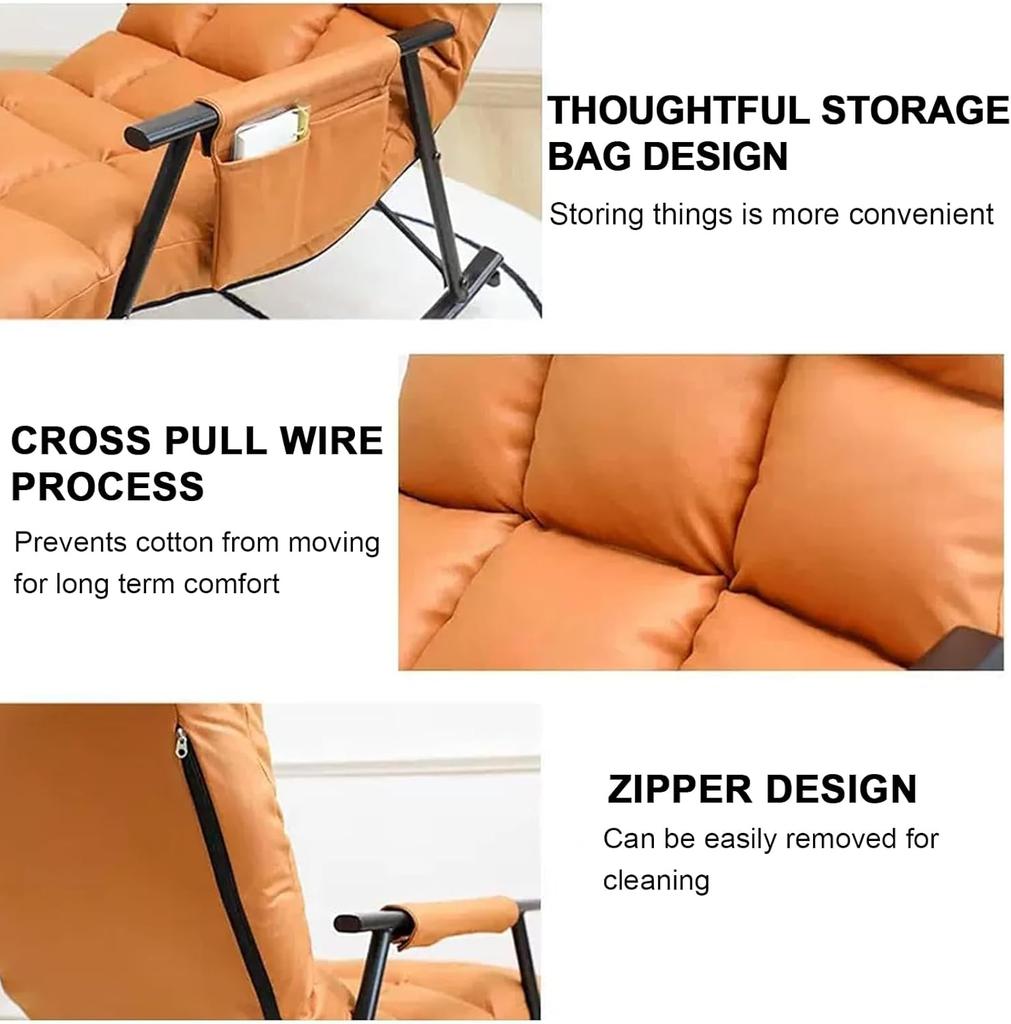 Living Room Chairs Lazy Sofa Rocking Lounge Chair Modern Balcony Bedroom Relaxing Rocking Reading Leisure Lounge Armchair Chair