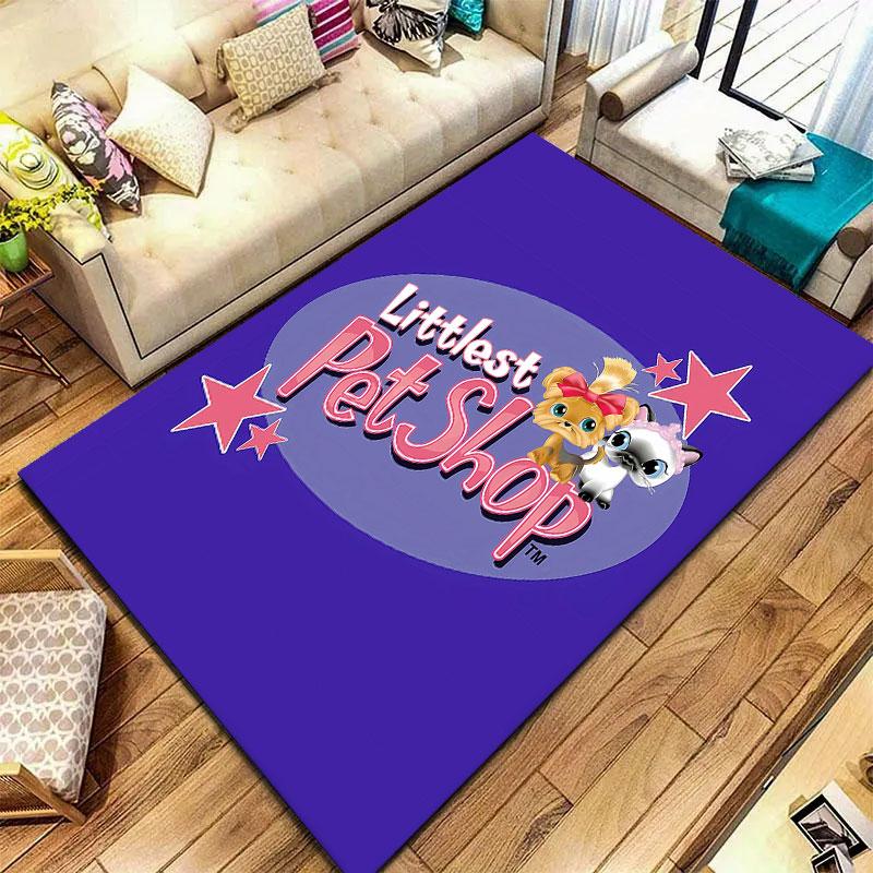 Littlest Pet Shop Carpet Rug for Living Room Bedroom Home Sofa Decoration,Kids play Non-slip Floor Mat