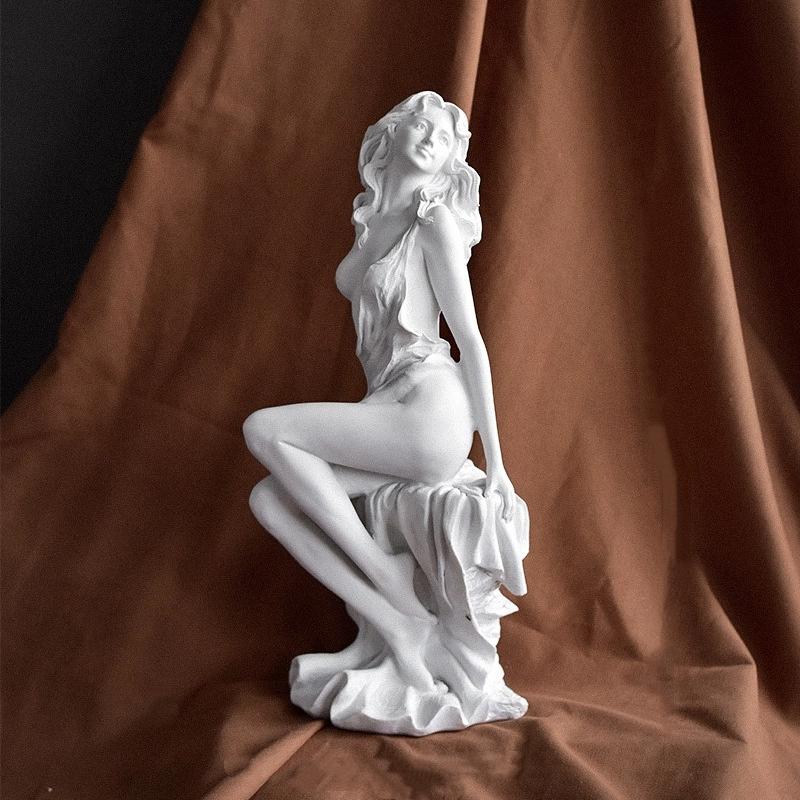 Nordic Venus De Milo Goddess Statue Decor Greek Mythology Goddess Home Art Room Sketch Resin Crafts Ornaments Handicraft Article