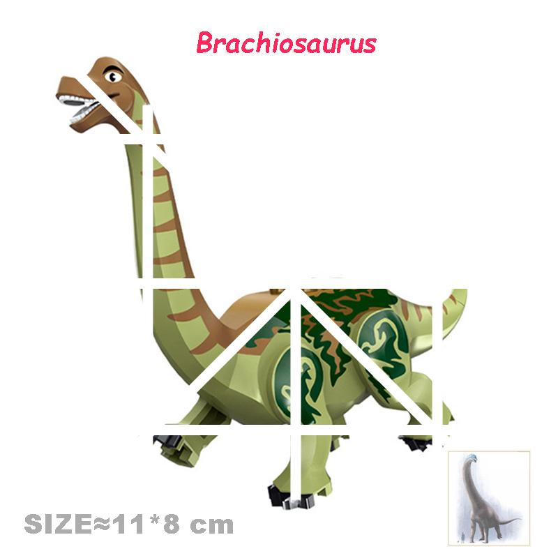 Velociraptor Triceratops Jurassic Dinosaurier Welt Indominus T-Rex Modell Zusammenbauen Pädagogische Bausteine Spielzeug für Kinder Geschenke