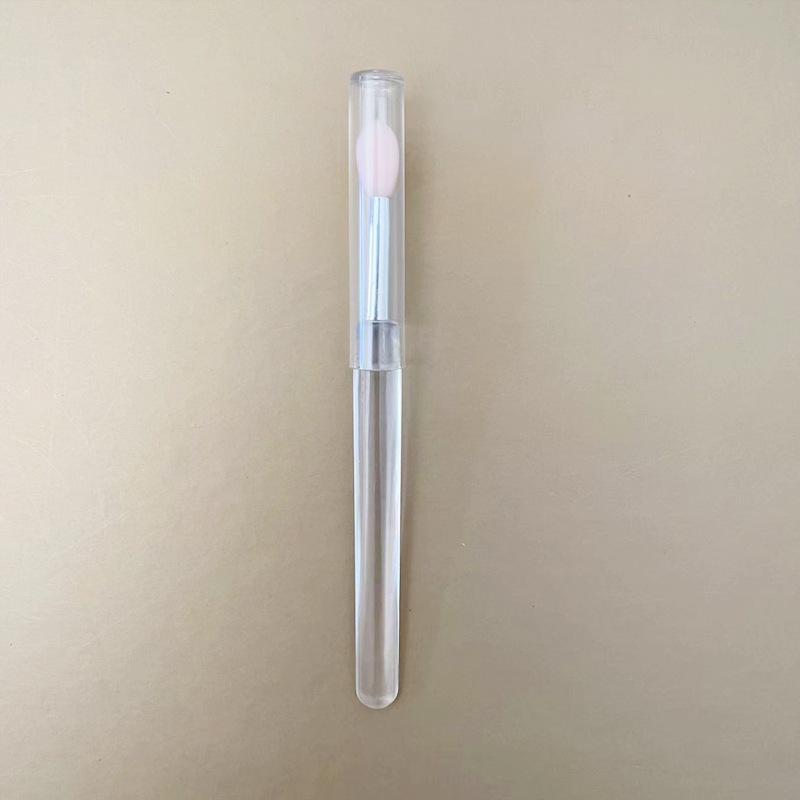 Tragbarer Silikon-Lippenpinsel mit Deckel - Staubdichter kleiner Lippenstift-Applikator