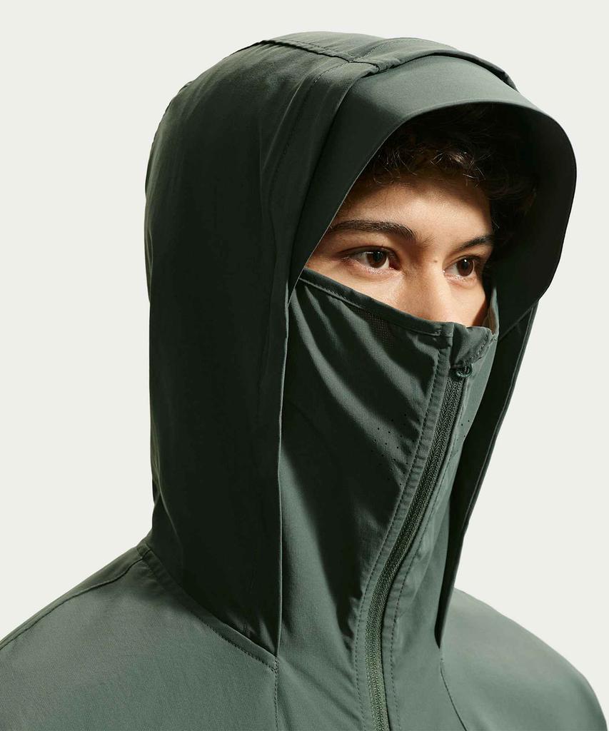Nike Tech Helios Dri-Fit Long Sleeve Shell M - Camo Green:Black / If0904-303