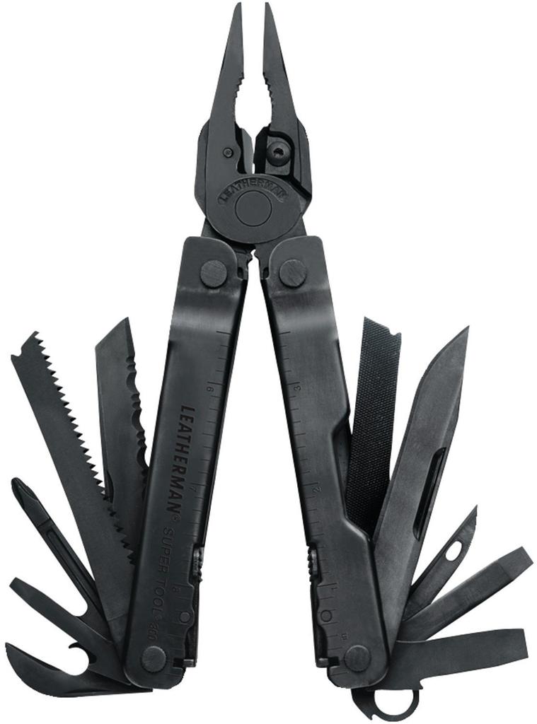 LEATHERMAN Multi Tool SUPER TOOL 300 BLACK Tool 300 s nylonovým pouzdrem Japonská záruka 25 let (Super černá) [Originální produkt]