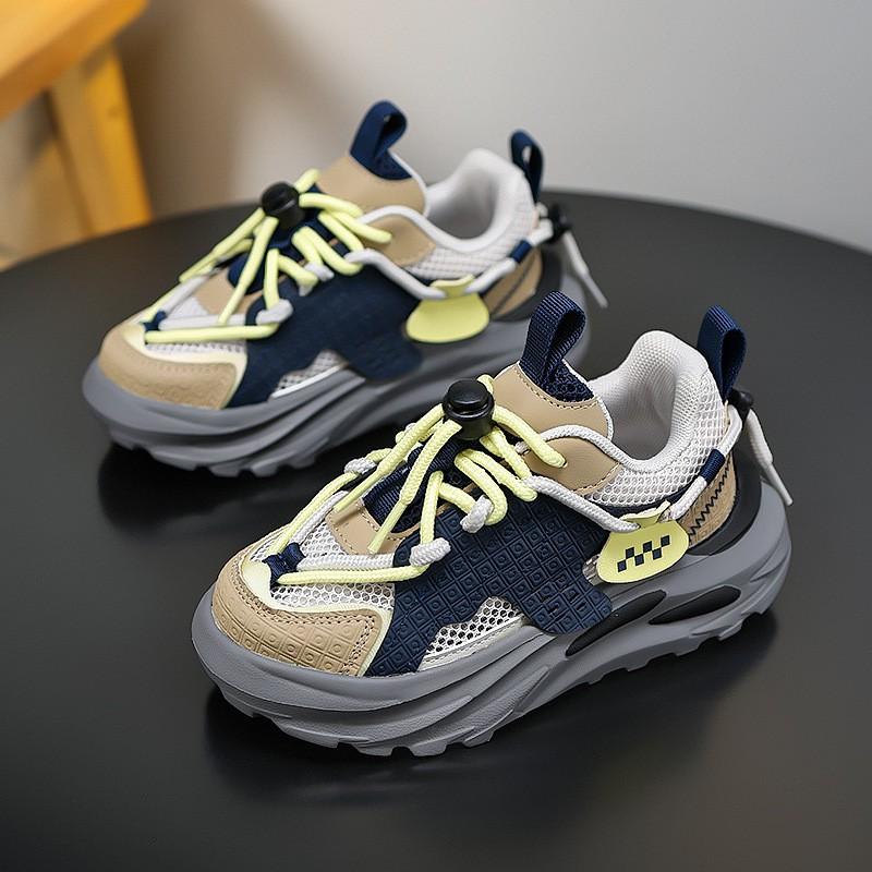 teenager Kids Sneakers Boys Girls Breathable Colorblock Chunky Athletic Shoes Casual Sporty Running 7-16 Years Old