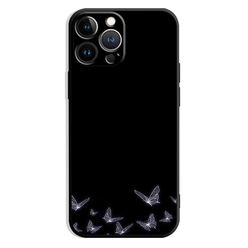 Black Butterfly Phone Case For iPhone Samsung Galaxy Redmi Xiaomi Oppo OnePlus Note S A 7 8 9 10 11 12 13 14 20 21 22 23 53 54 Pro Max Plus Ultra