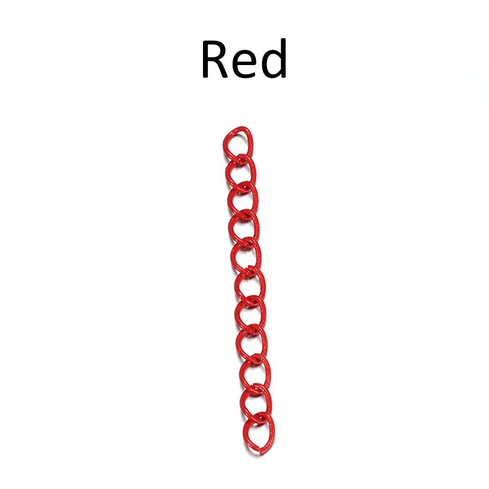 30pcs 4.5cm Colourful Necklace Extension Chain Bulk Bracelet Extended Chains Tail Extender For DIY Jewelry Making Supplies