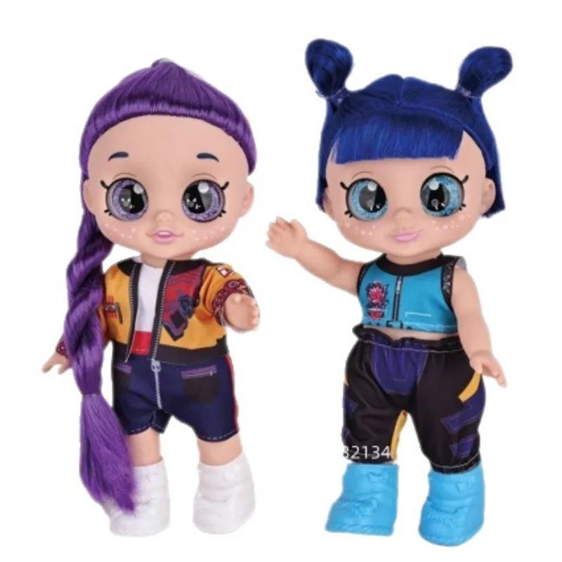 New 10-inch 5-joint 5D Eyes Fat Body KPOP Witch Group Girl Doll with Music Sound Vinyl Toy Blue Tiger Figure Gift Collection