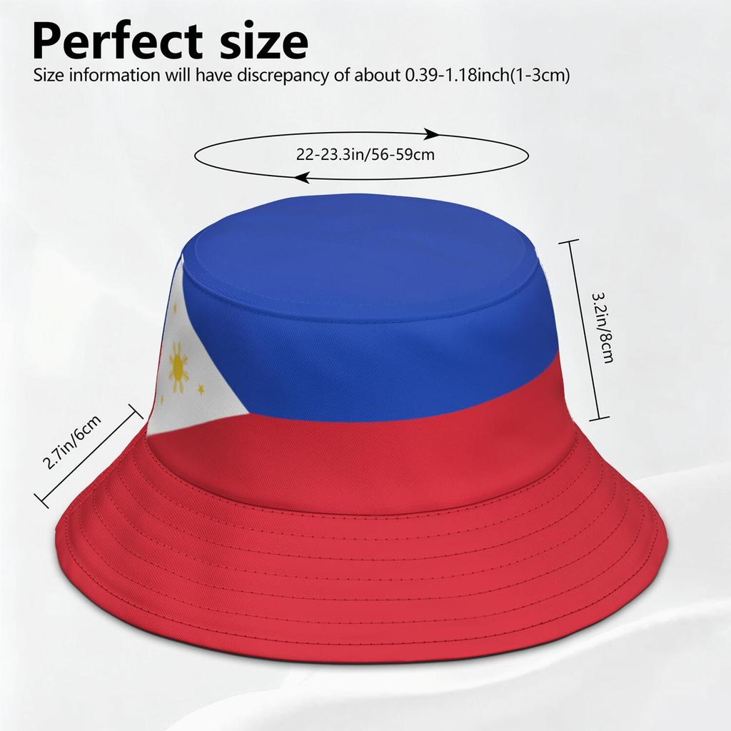 Philippines Free Custom Name Number Phl Bucket Cap Nation Flag Ph Republic Pilipinas Filipino Print Photo Fisherman Hat