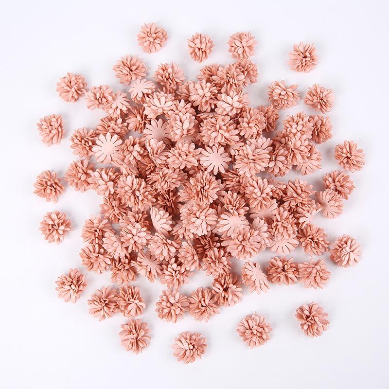 5/10/20Pcs 2.5cm Fabric Artificial Flower Heads for Wedding Home Garland Decor DIY Art Hair Accessories Wreath Fake Flowers