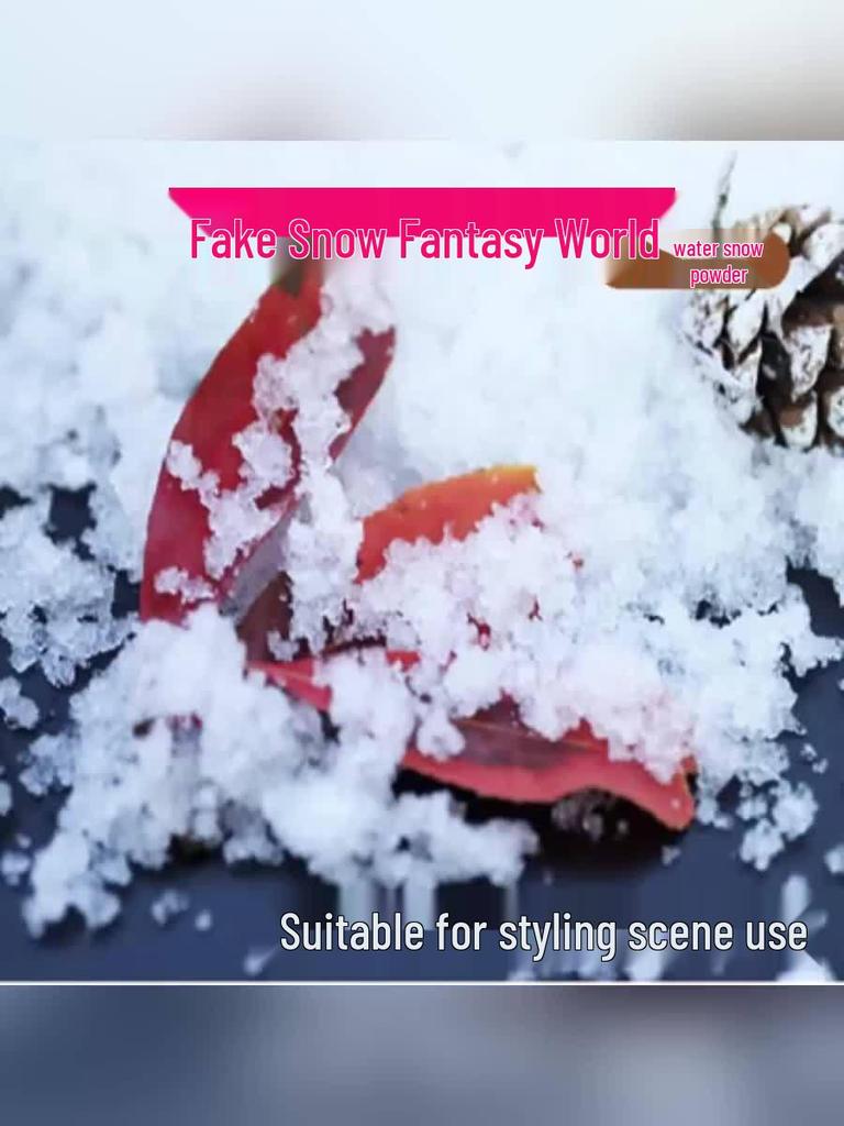 Flickering Christmas Snow Scenery Window Display: Artificial Snow Powder for Photo Shoots and Decoration