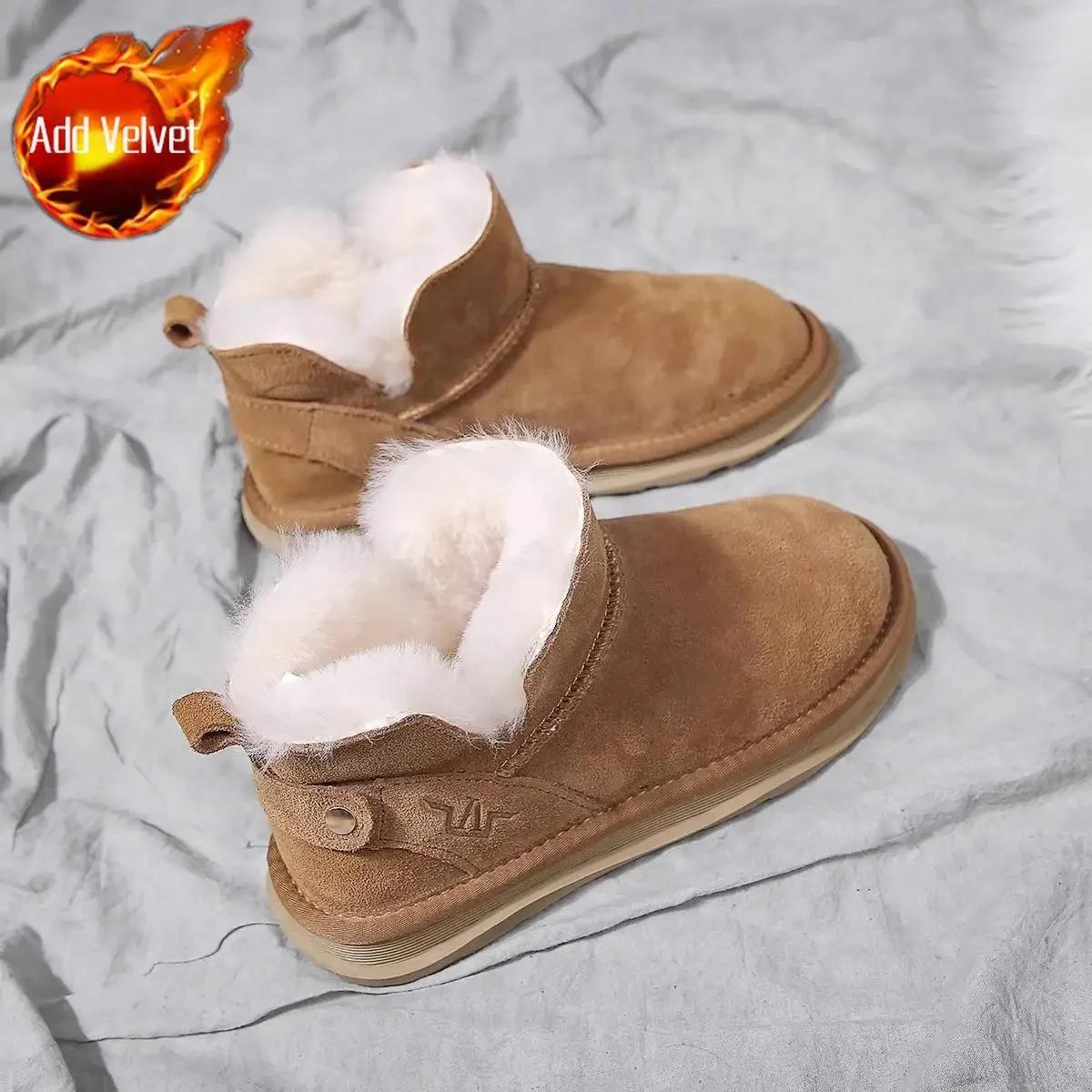 

Женские зимние сапоги элегантные на среднем каблуке, новинка, женская обувь с круглым носком на шнуровке, дизайнерская роскошь, большой размер, теплая весна 2024 г. 40