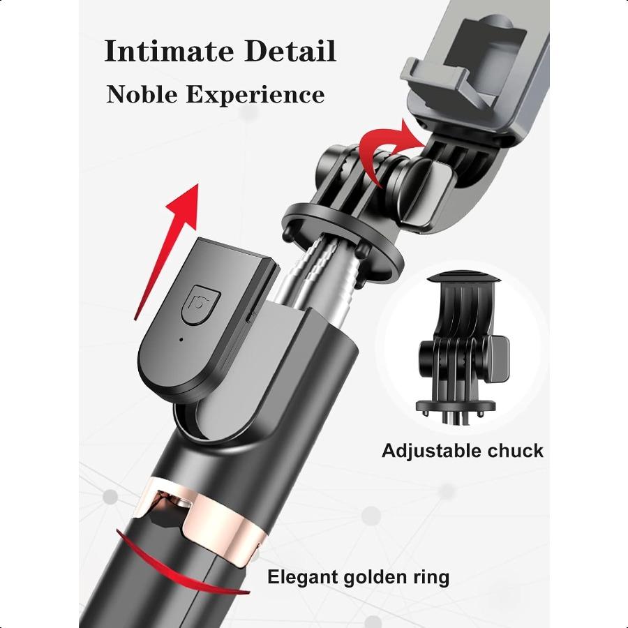 Selfie Stick Tripod with Wirel Remote 46'' Cellphone Selfie Stick Tripod with LED Fill Light for iPhone 16 15 14 14 pro 13 13 P