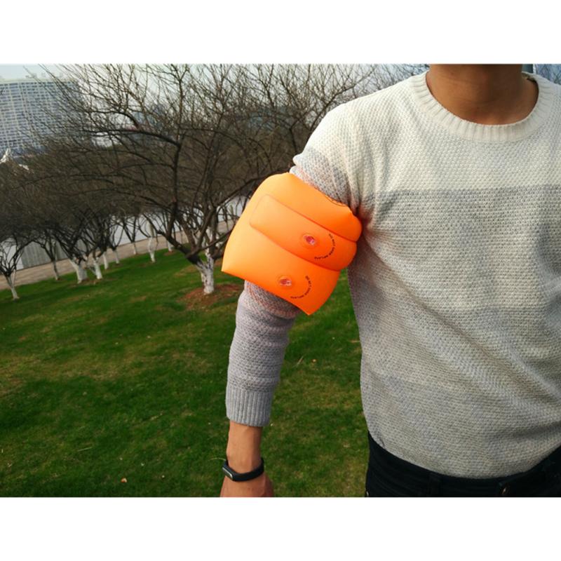 1 Pair Arm Floaties Inflatable Arm Bands Thickened Swimming Pool Safety Trainers Floater Sleeves