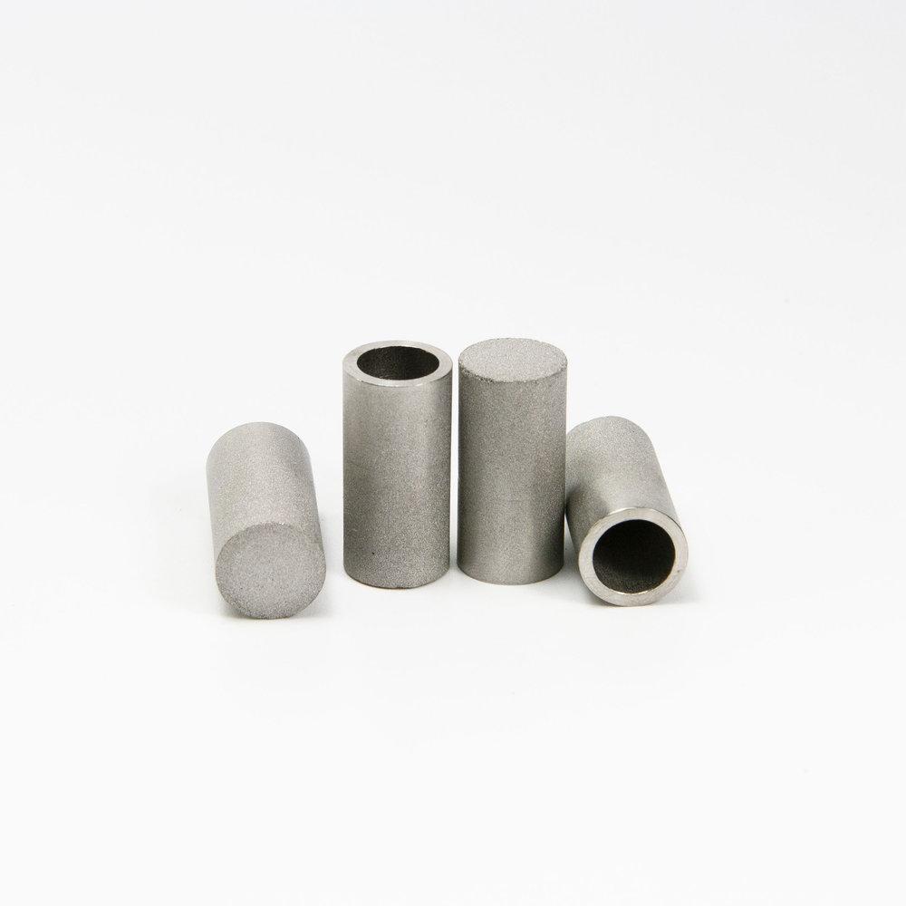 316L Stainless Steel Sintered Filter Cap - Porous Type - 6x10x28x30 mm SINTERED STAINLESS STEEL FILTER 6X10X28X30 5MICRON