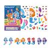 12Sheets Make A Face Diy Sticker Safari Animal Mermaid Decoration Kid Enlightenment Jigsaw Puzzle Stickers Funny Cartoon Pet Zyf