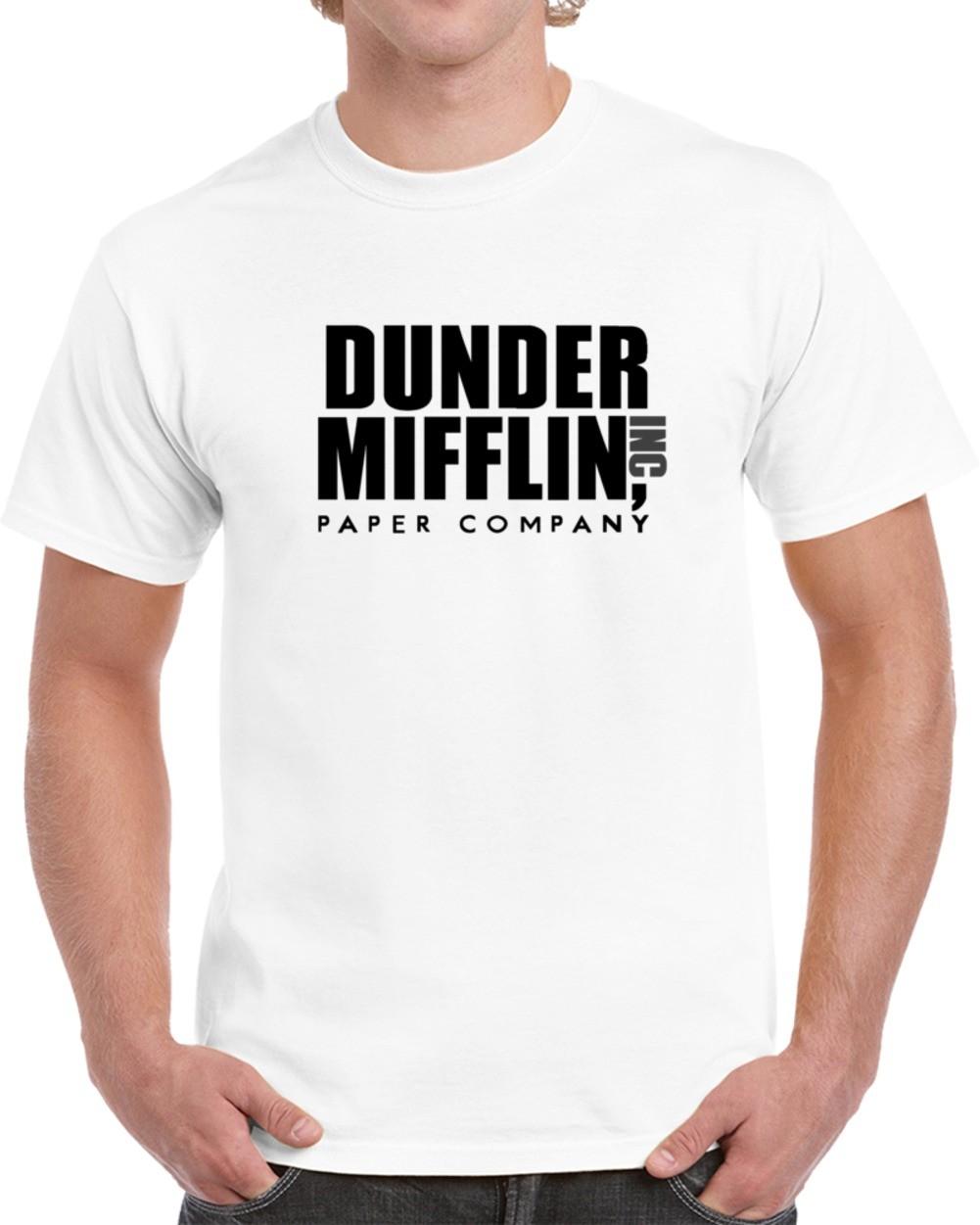 The Office TV Show Dunder Mifflin Paper Adult Unisex T-Shirt Funny Gift TShirt XL