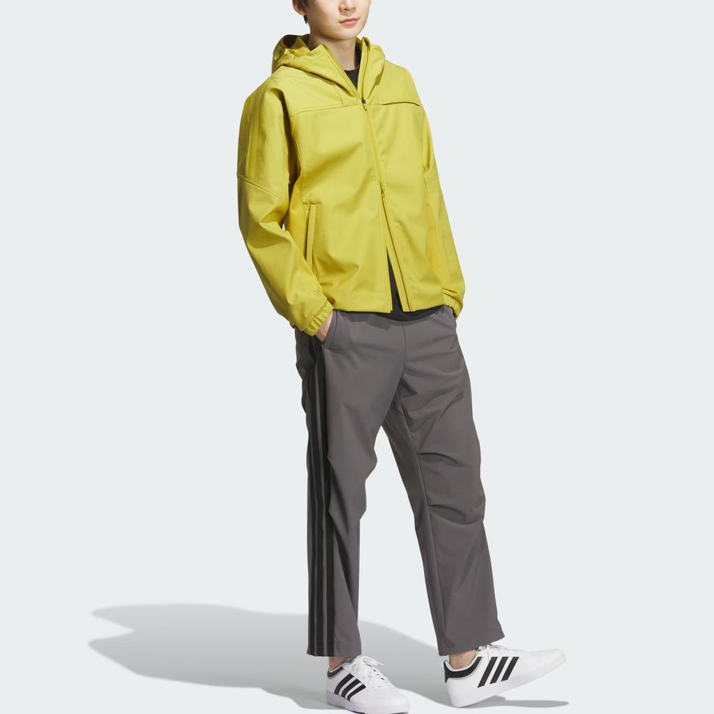 Adidas Wind FW25 3 Stripes Bonded Logo Hooded Solid Color Zip Long Sleeve Jacket Men Jacket KG5181