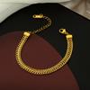 Moda Europeo-Americana Collana a Strati con Catena Piatta a Maglia Serpente a Tre Strati per Donna - Catena Clavicola con Croce in Metallo