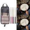 Drumstick Storage Bag Large Capacity Mallet Bag with 5A Drum Sticks Easy Carry