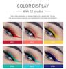 Handaiyan 12-teiliges schnelltrocknendes, wischfestes mattes farbiges Flüssig-Eyeliner-Set
