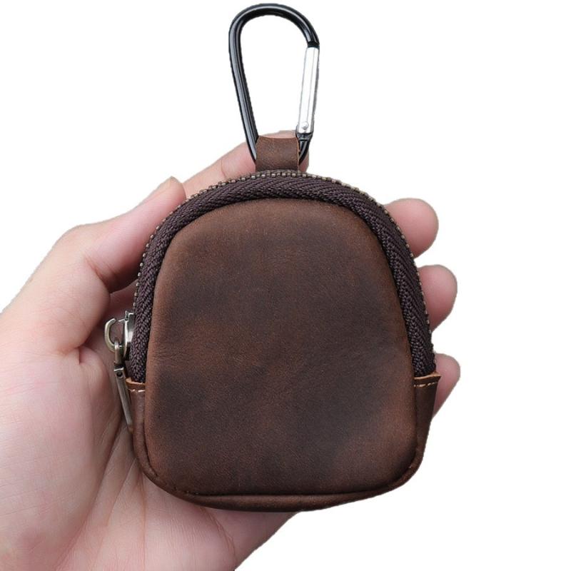 Portamonete in Ecopelle Borsa Piccola Retro con Zip per Monete Auricolari Accessori Ciondolo