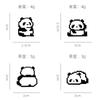 Pixel Style Cute Panda Brooch Adorable Sweet Enamel Drop Oil Alloy Badge for Student Backpack Clothes Decoration Cute Cartoon Accessory