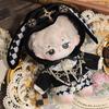 niannyyhouse 20cm Plush Checkered Black and Gold Cotton Doll Accessories 10cm, 15cm, Clothes, Hat, Jacket, Pattern, Pants, Shoes, Suit, Doll,